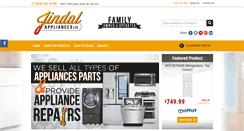 Desktop Screenshot of jindalappliances.com